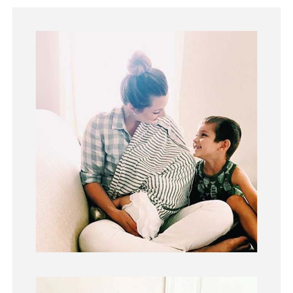 Striped Nursing Cover